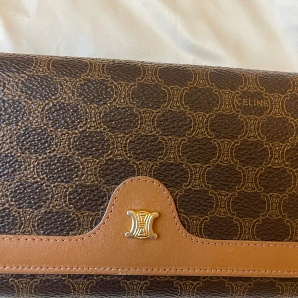 Perfect Condition Authentic Vintage Celine Long Wallet